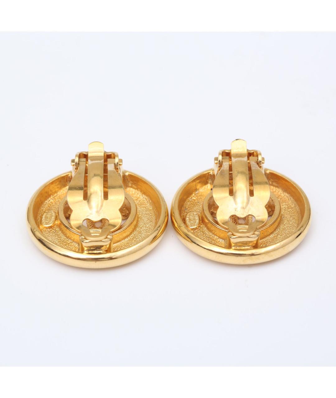 CHANEL Золотые металлические клипсы, фото 6