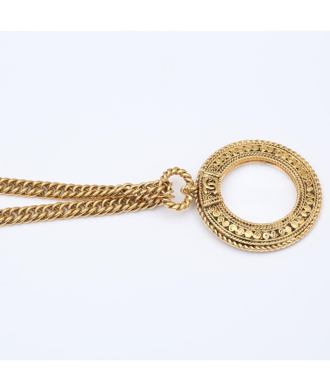 CHANEL Золотое металлическое колье, фото 3