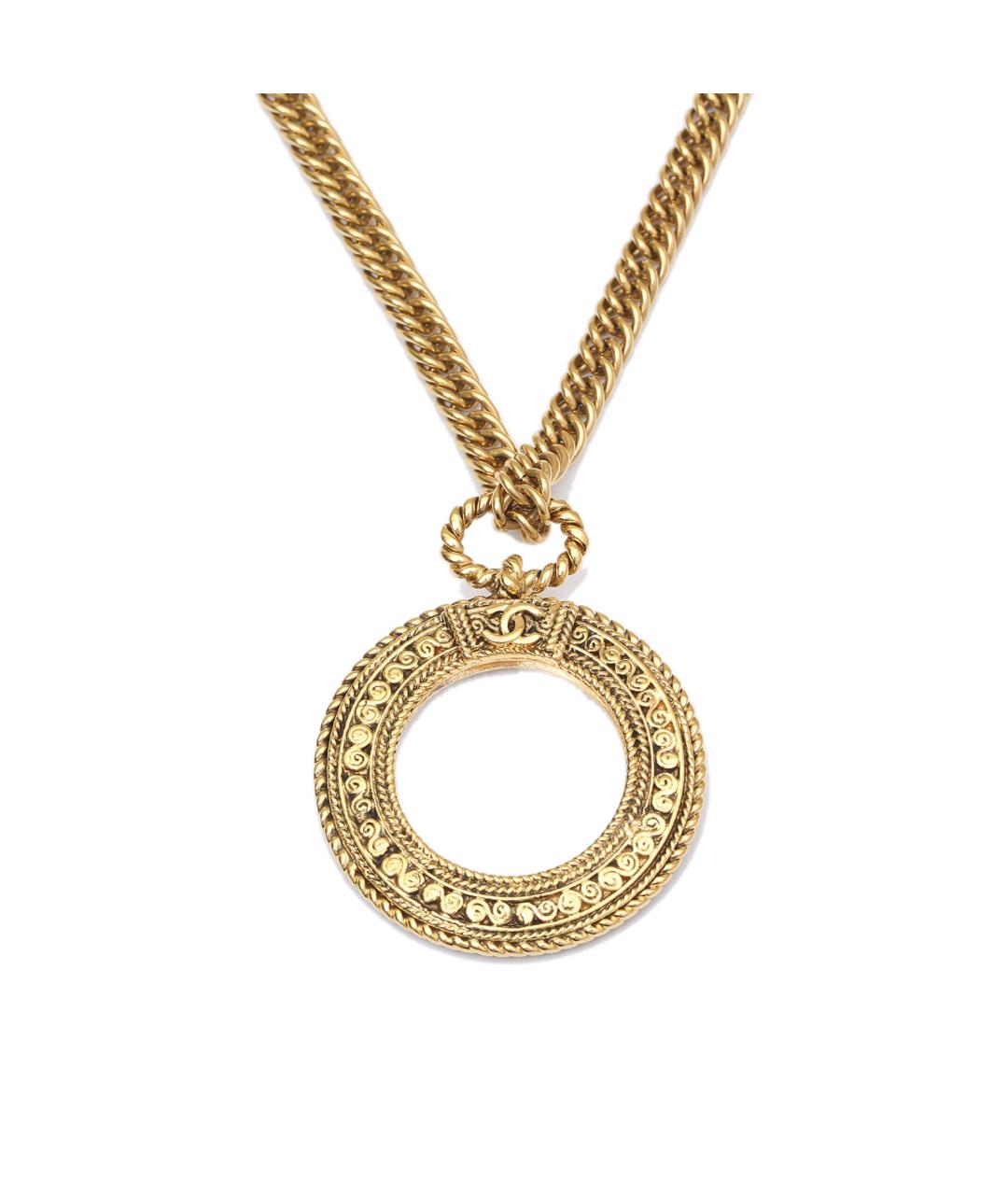 CHANEL Золотое металлическое колье, фото 1