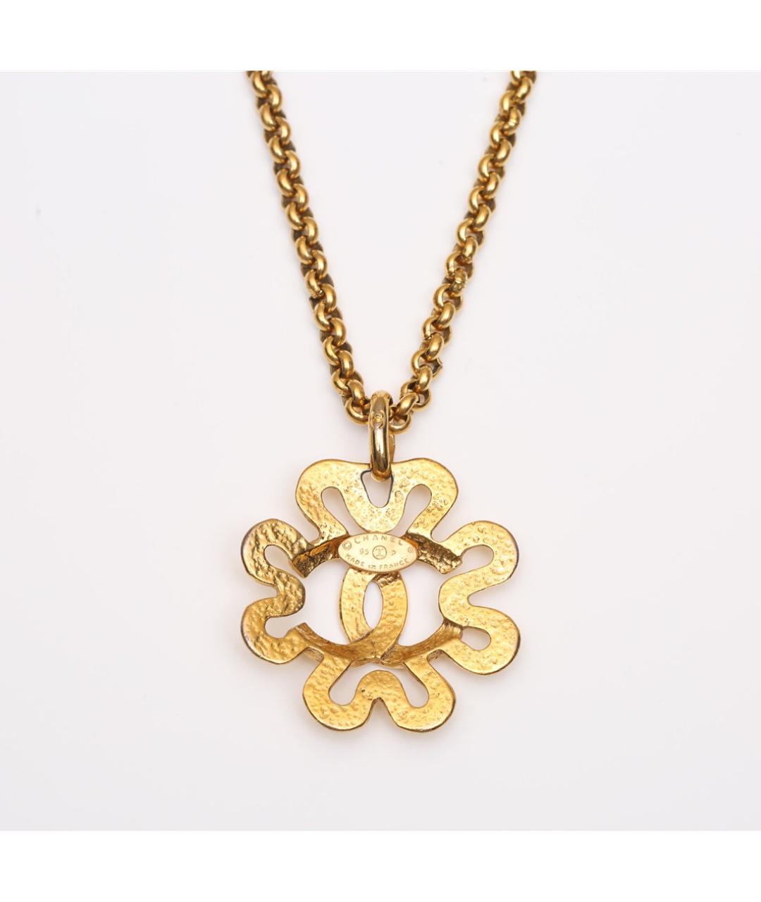 CHANEL Золотое металлическое колье, фото 4