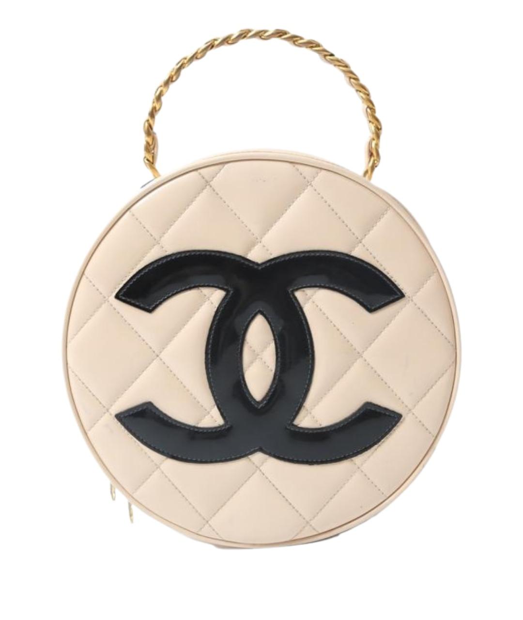 CHANEL Белая сумка с короткими ручками, фото 1