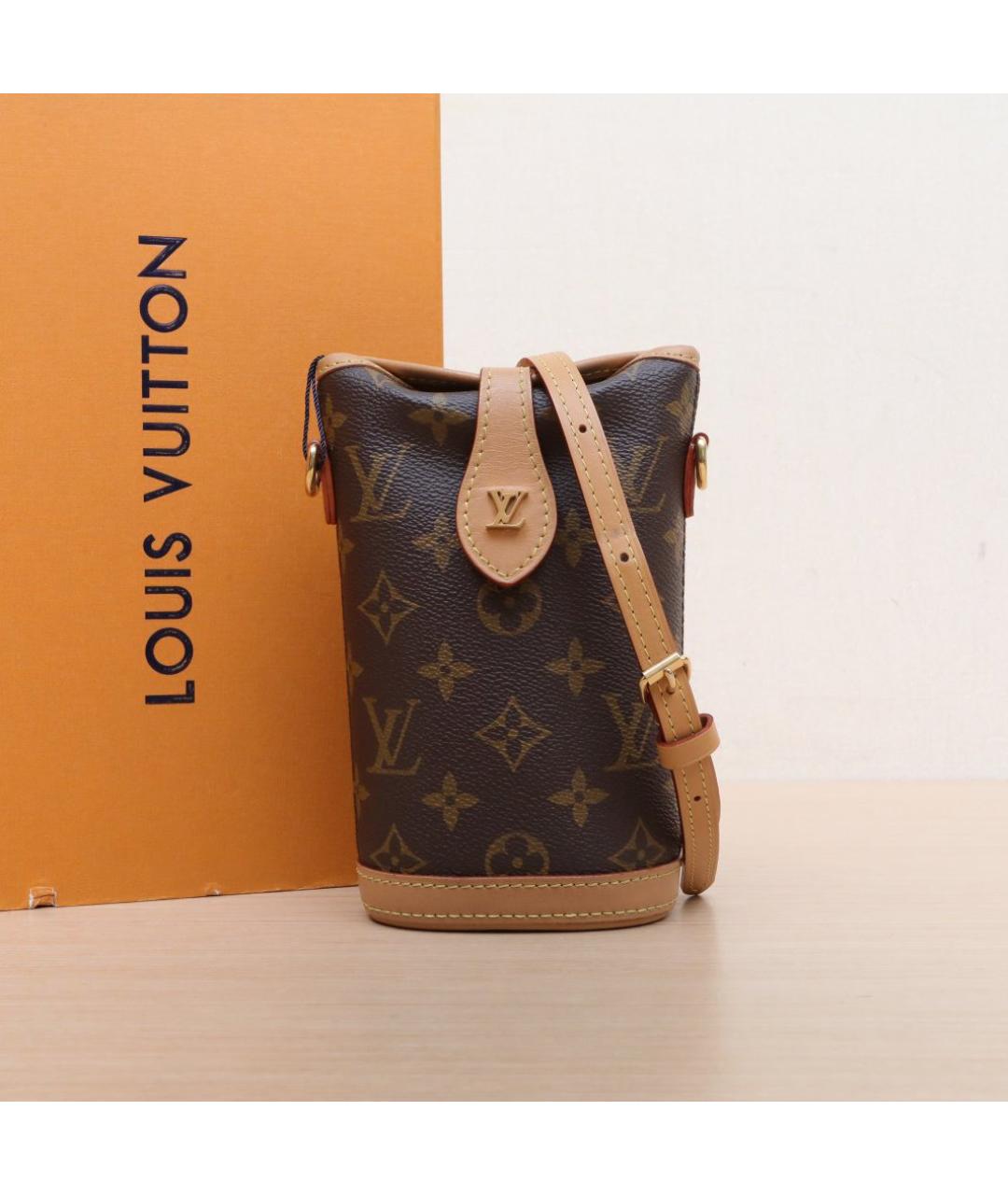 LOUIS VUITTON Коричневая сумка через плечо, фото 2