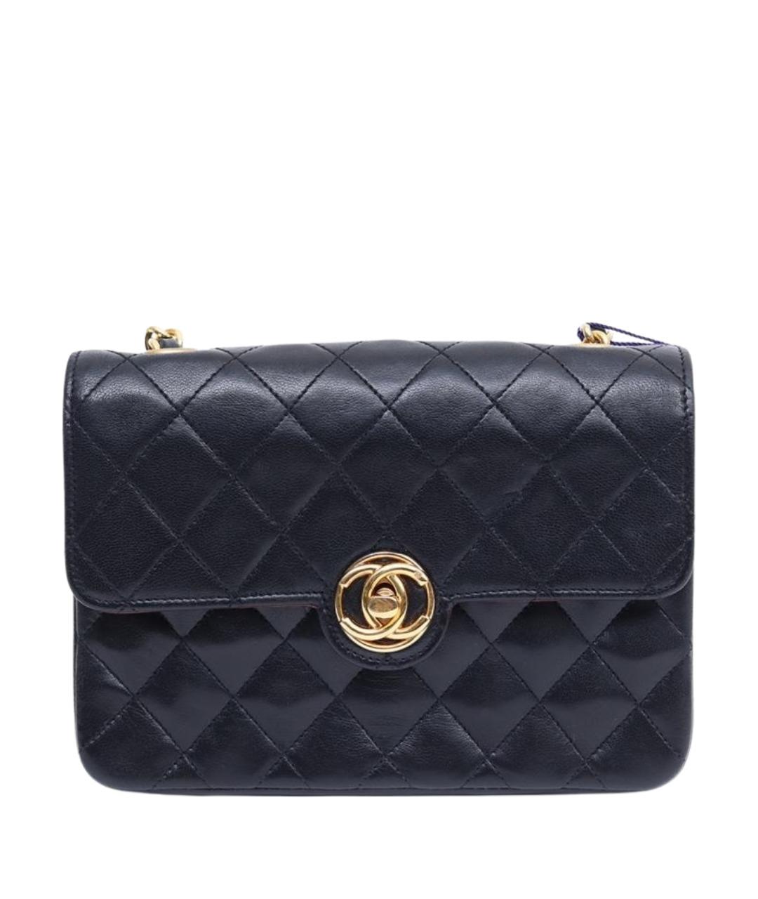 CHANEL Черная кожаная сумка через плечо, фото 1