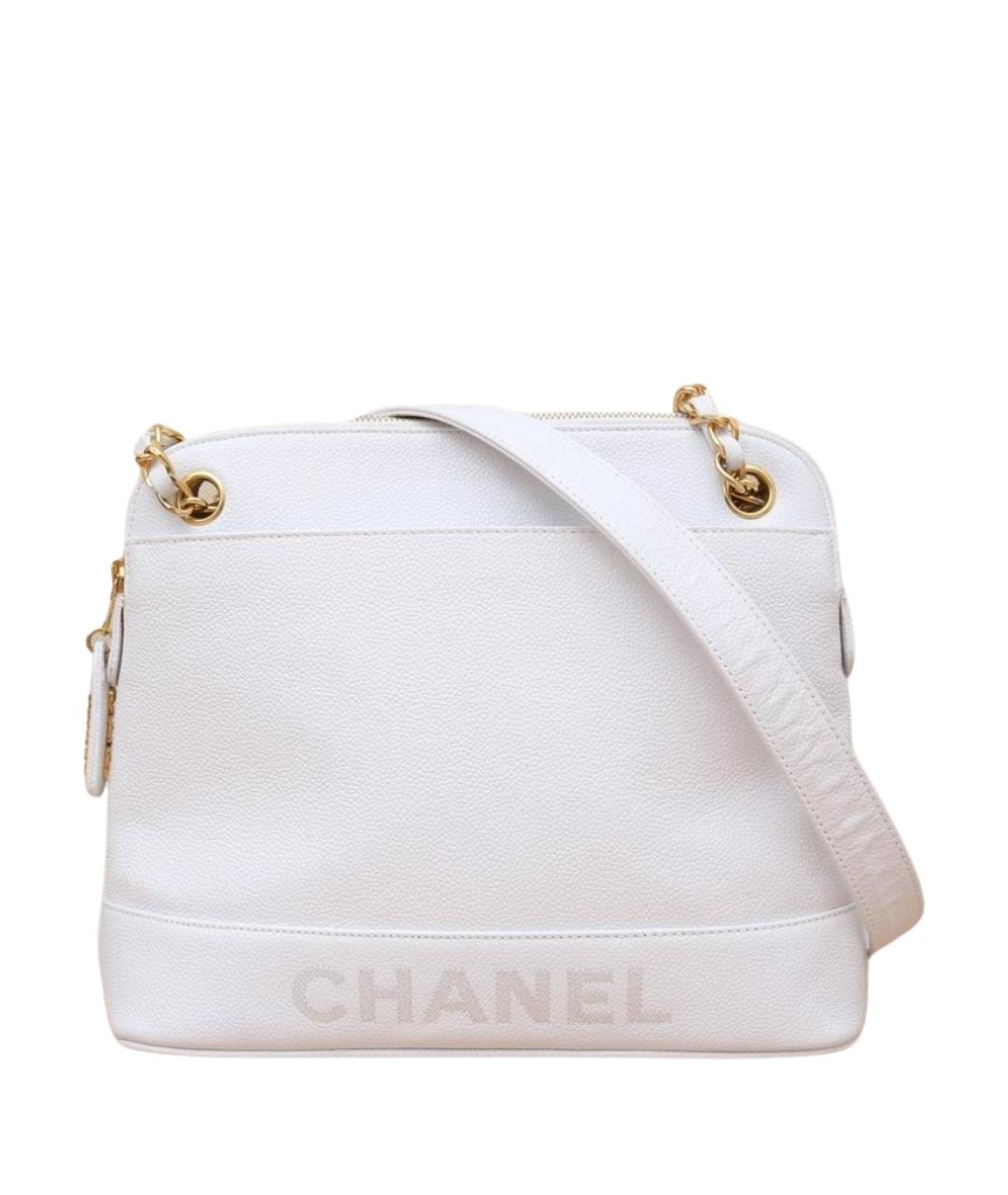 CHANEL Белая сумка через плечо, фото 1
