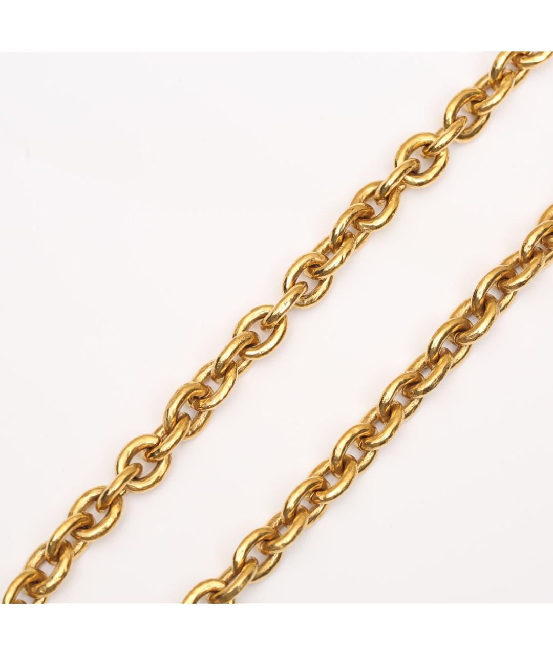 CHANEL Золотая металлическая подвеска, фото 5