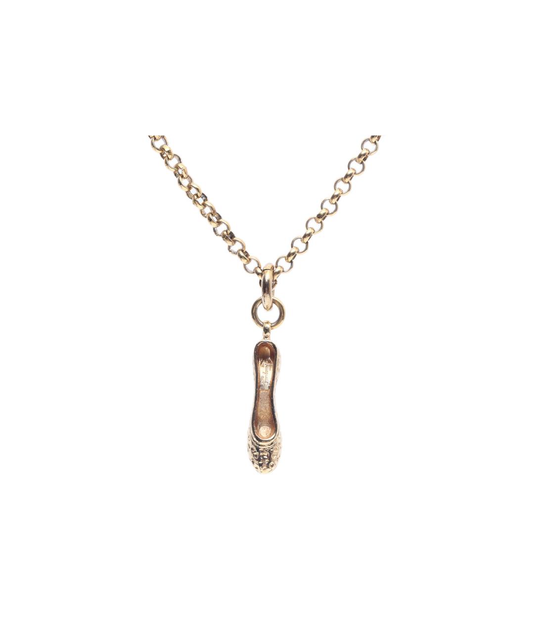 FERRAGAMO Золотое металлическое колье, фото 2