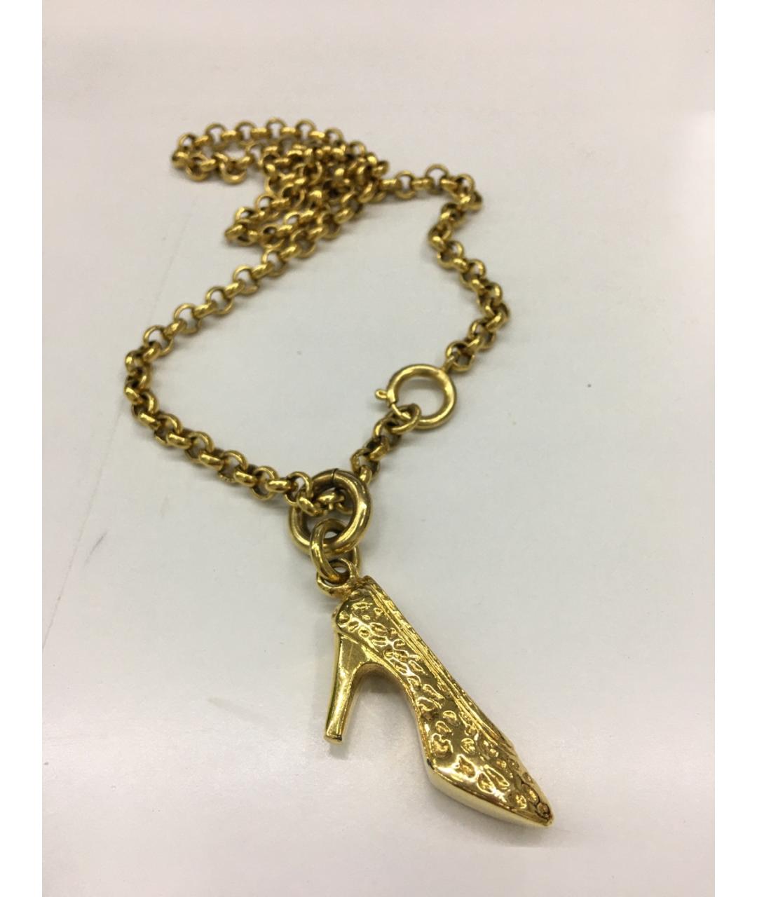 FERRAGAMO Золотое металлическое колье, фото 8