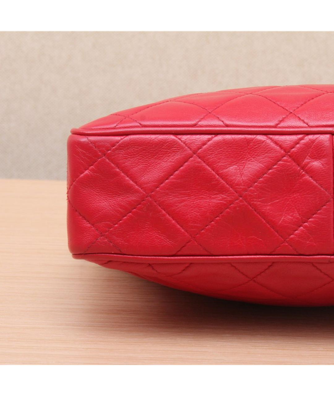 CHANEL Красная сумка через плечо, фото 4