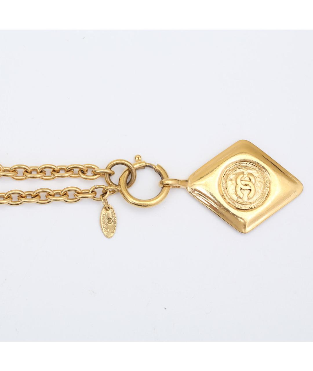 CHANEL Золотое металлическое колье, фото 3