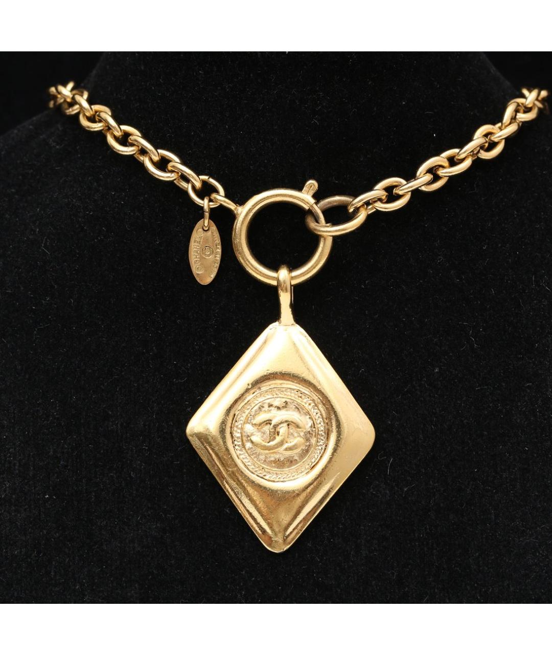 CHANEL Золотое металлическое колье, фото 2
