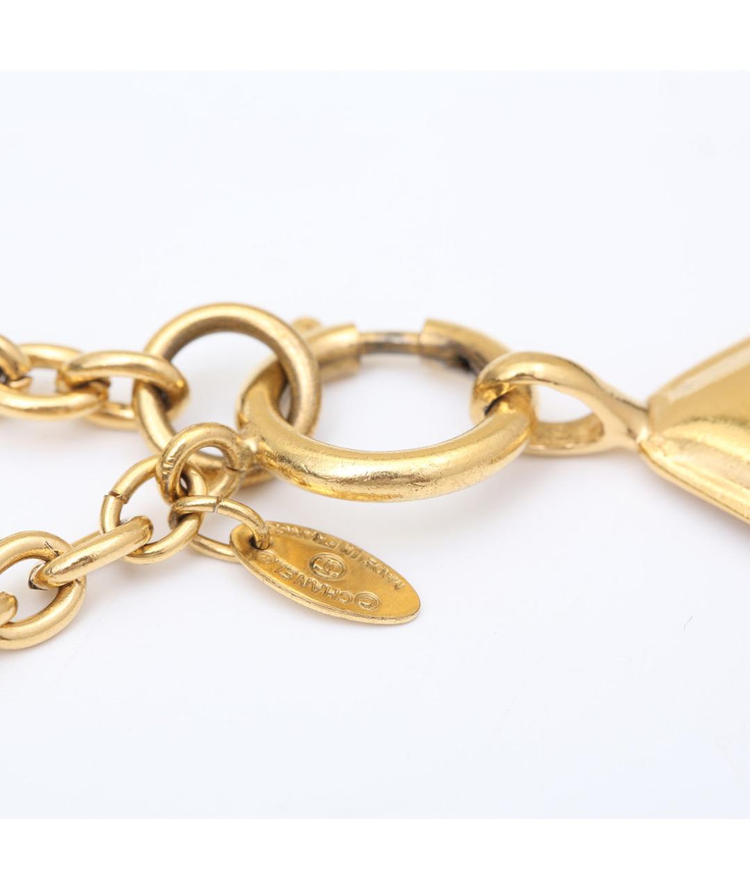 CHANEL Золотое металлическое колье, фото 6