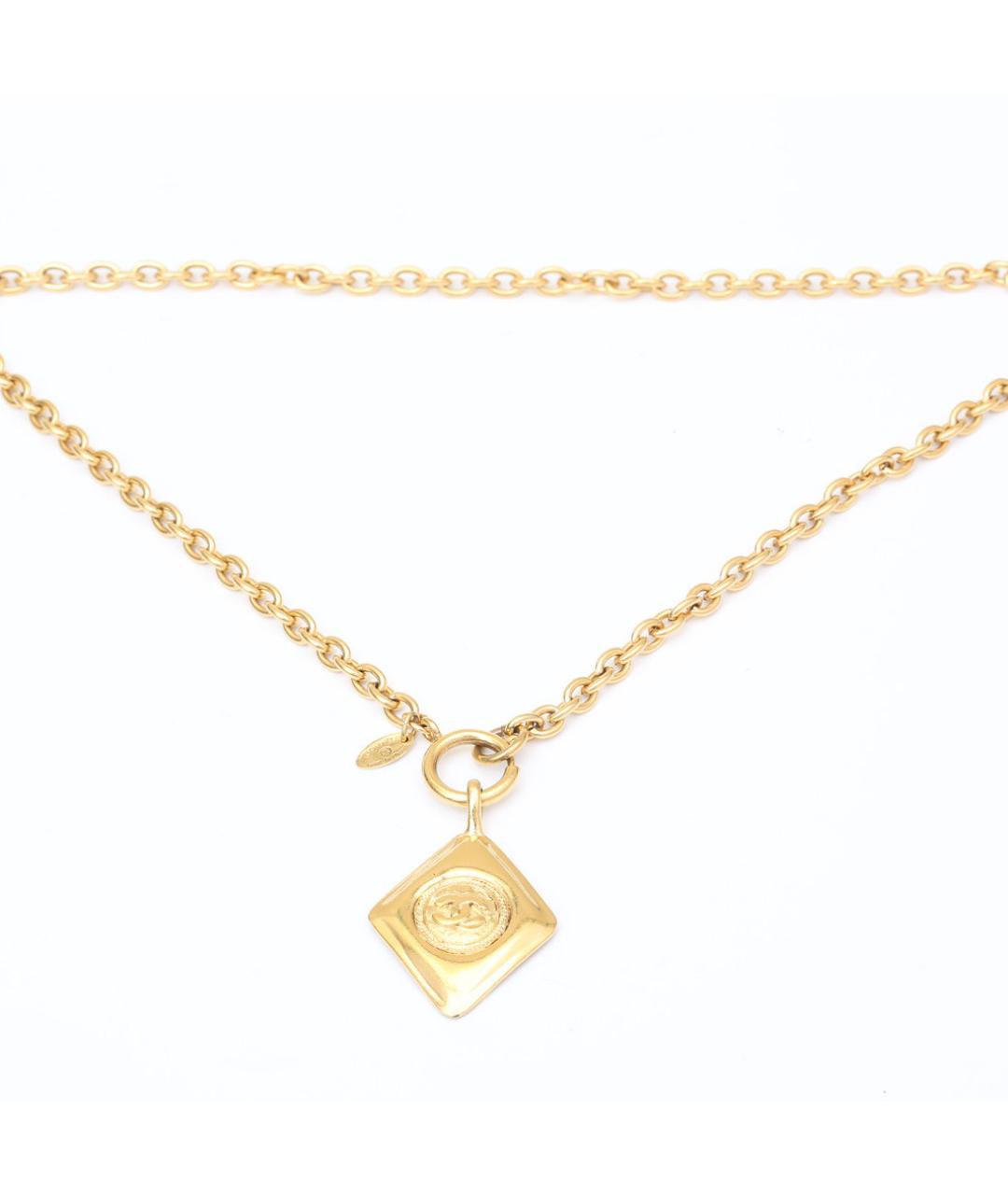 CHANEL Золотое металлическое колье, фото 7