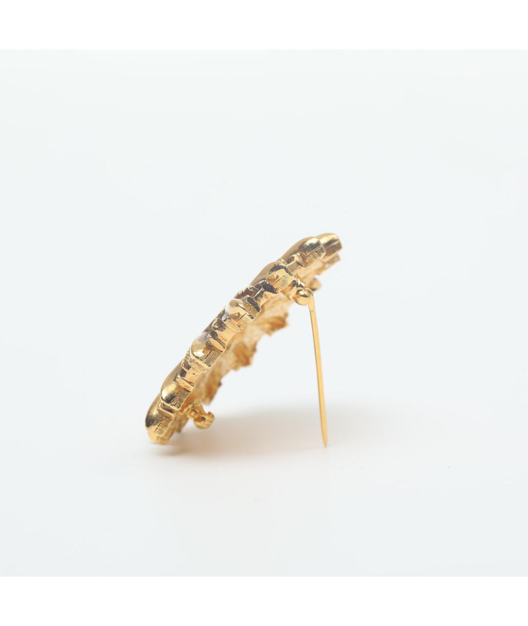 CHANEL Золотая металлическая булавка / брошь, фото 6