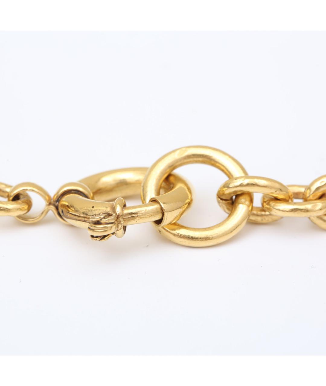 CHANEL Золотое металлическое колье, фото 6