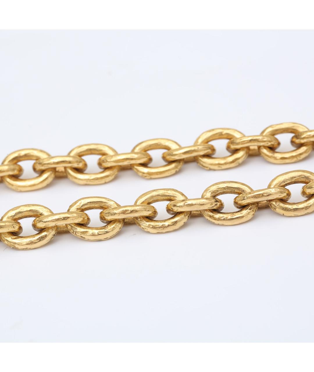 CHANEL Золотое металлическое колье, фото 5