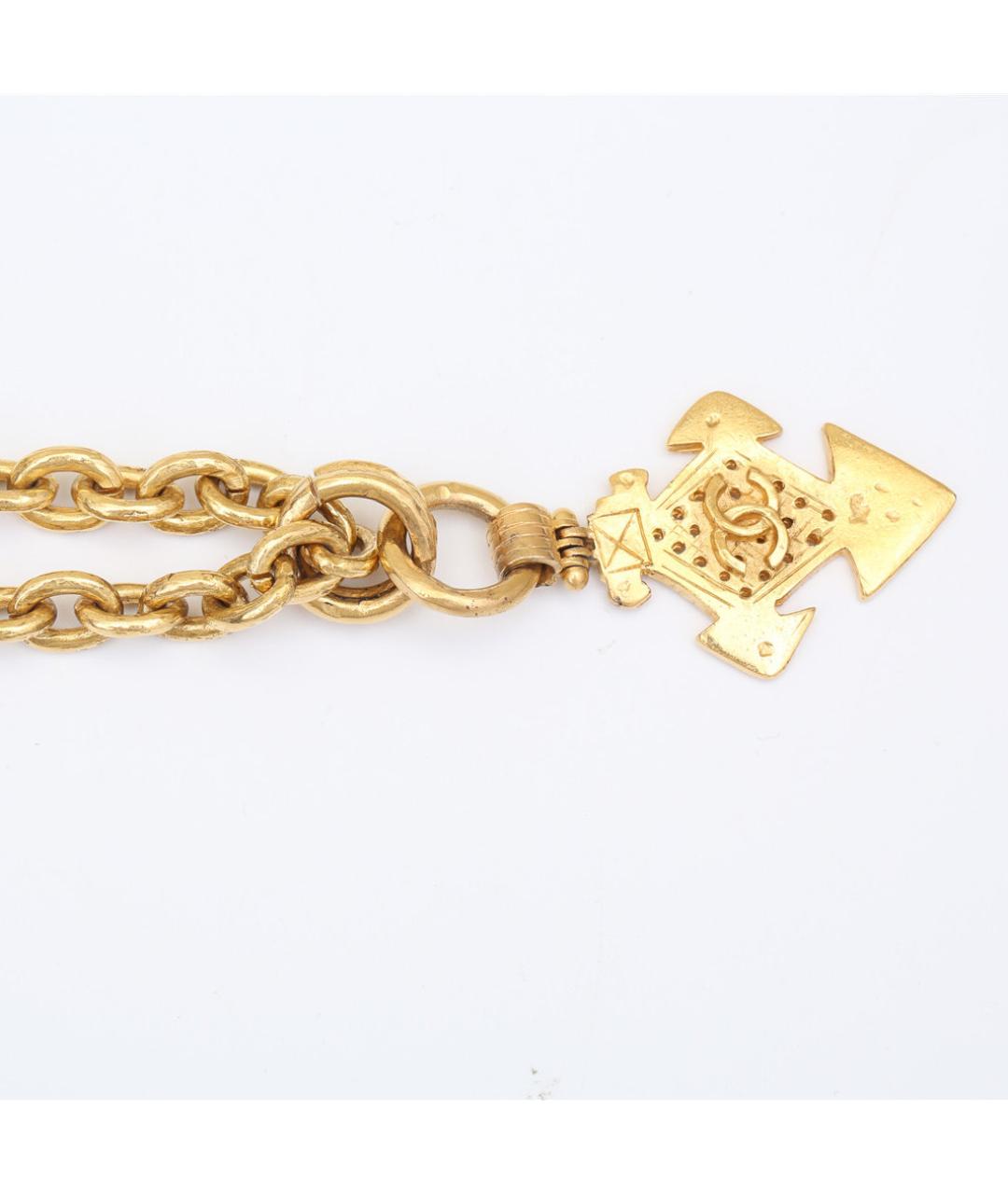 CHANEL Золотое металлическое колье, фото 3