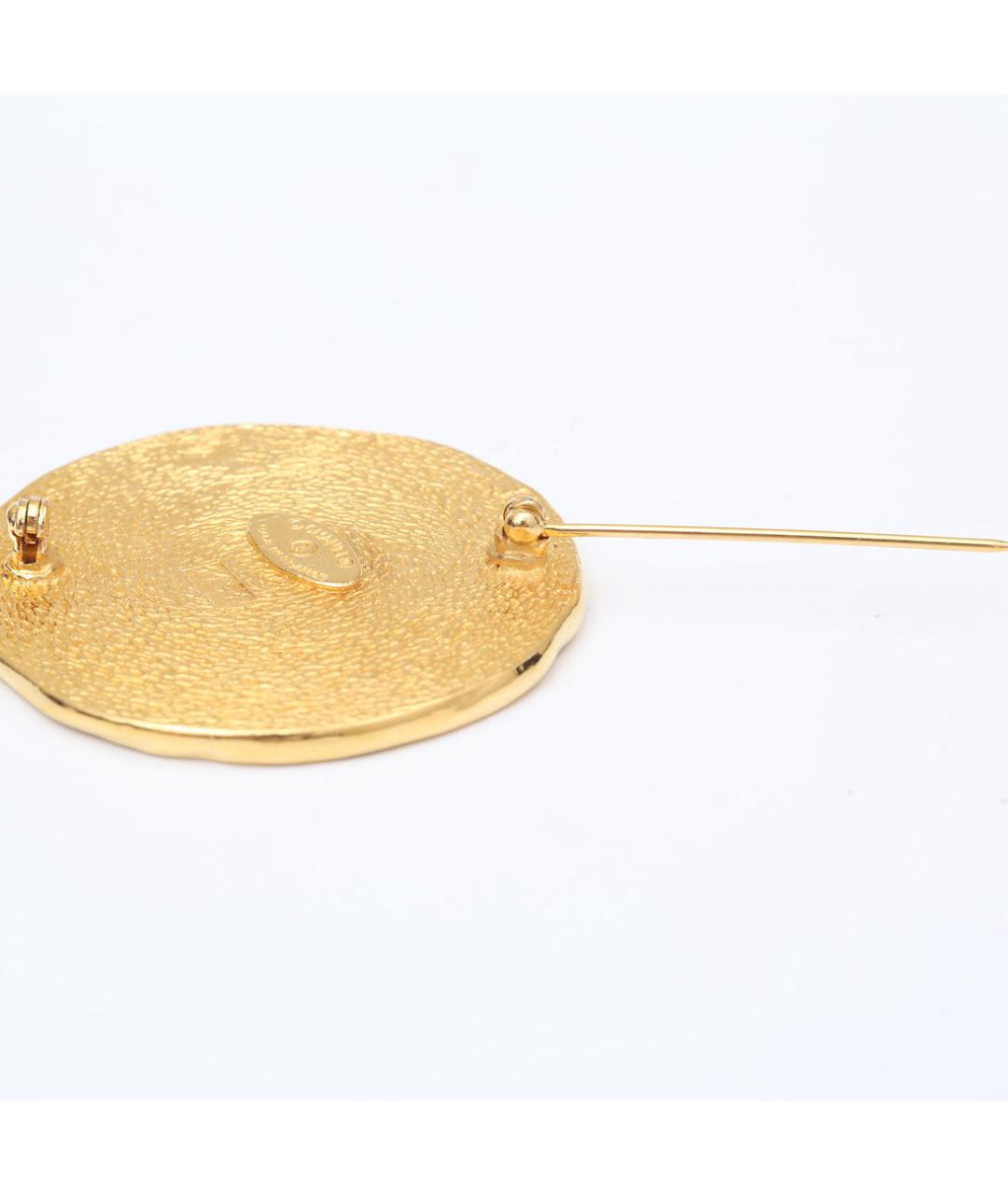 CHANEL Золотая металлическая булавка / брошь, фото 5