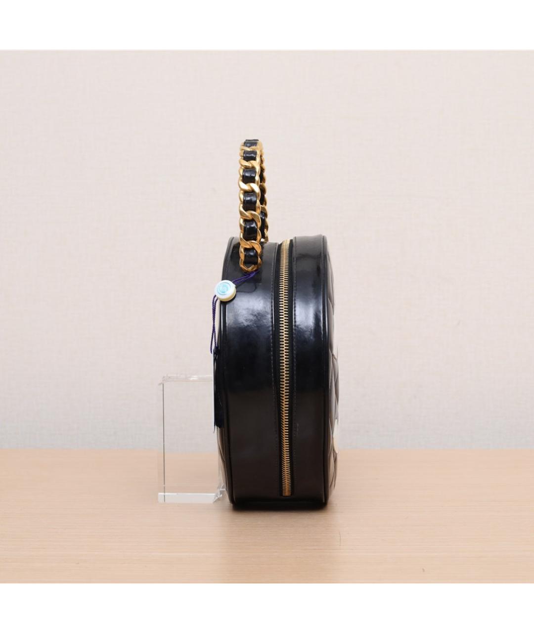 CHANEL Черная сумка с короткими ручками, фото 4