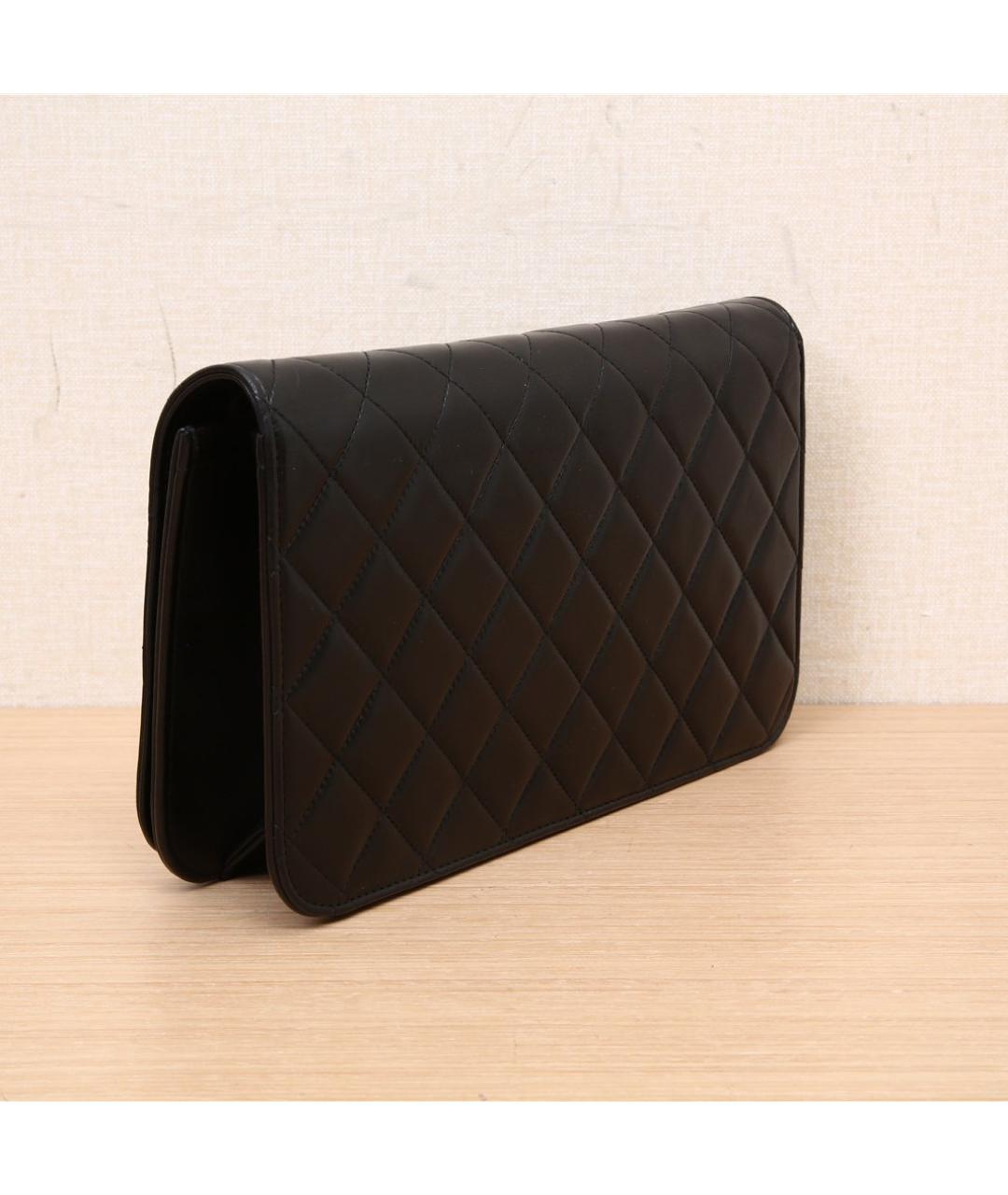 CHANEL Черная кожаная сумка через плечо, фото 5