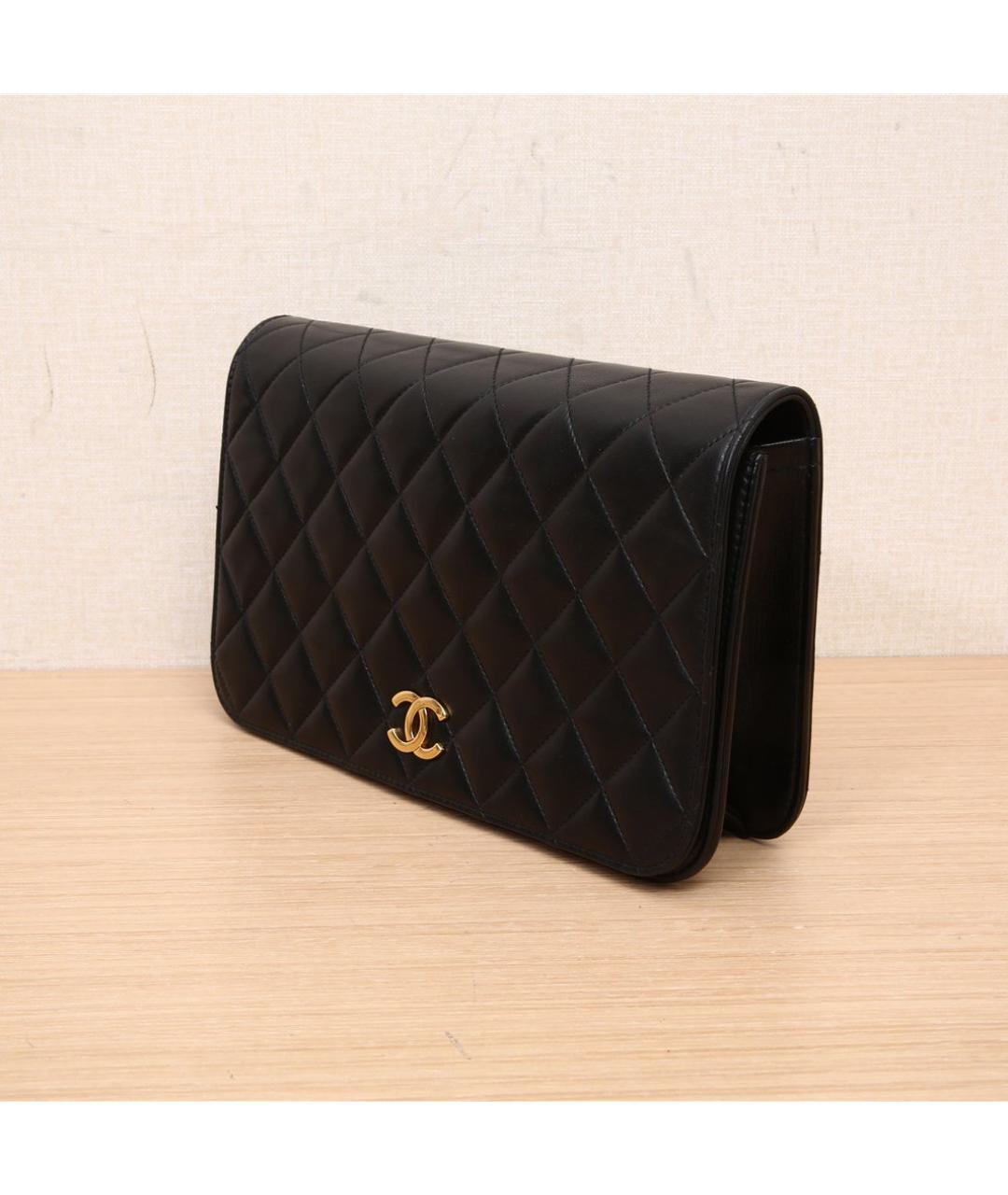 CHANEL Черная кожаная сумка через плечо, фото 3