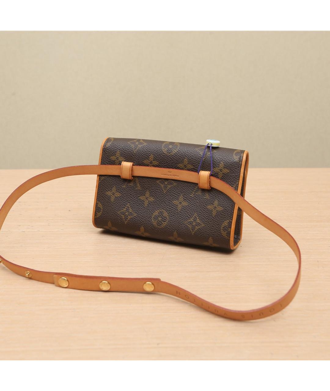 LOUIS VUITTON Коричневая поясная сумка, фото 5
