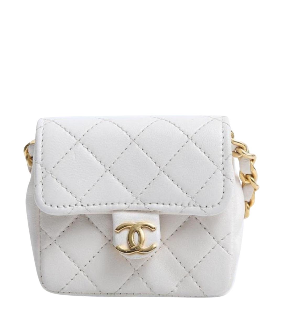 CHANEL Белая поясная сумка, фото 1