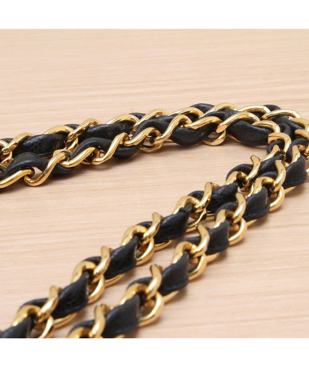 CHANEL Черная кожаная сумка через плечо, фото 9