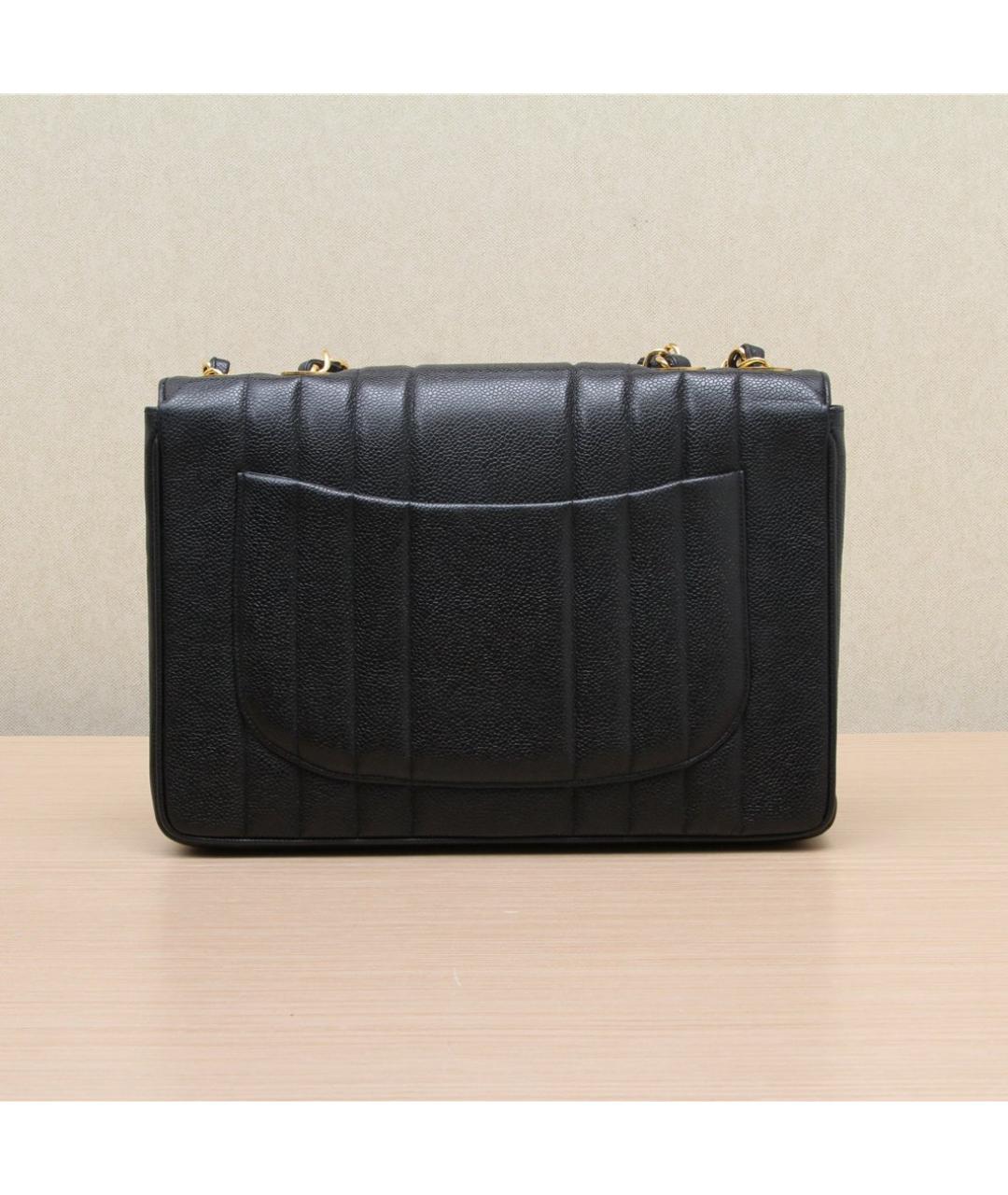 CHANEL Черная кожаная сумка через плечо, фото 5