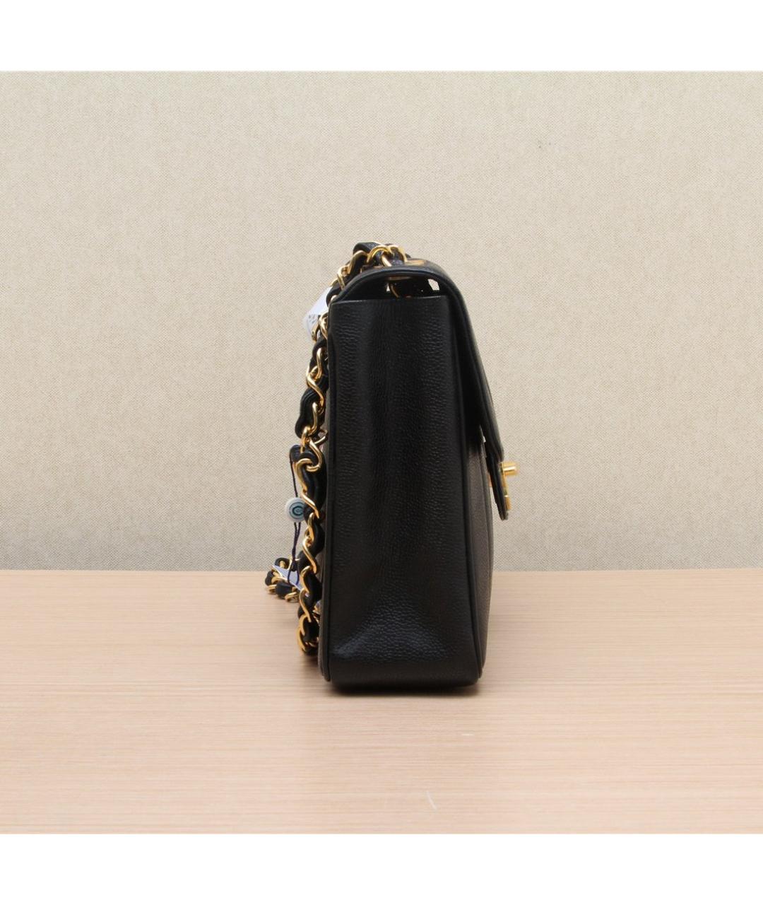 CHANEL Черная кожаная сумка через плечо, фото 4