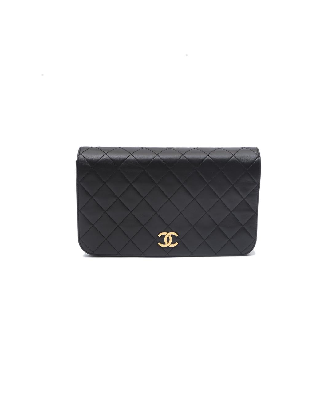 CHANEL Черная кожаная сумка через плечо, фото 10