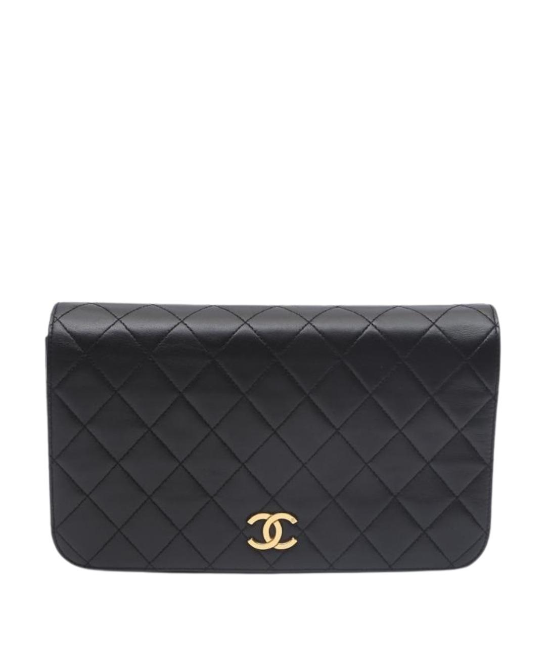 CHANEL Черная кожаная сумка через плечо, фото 1