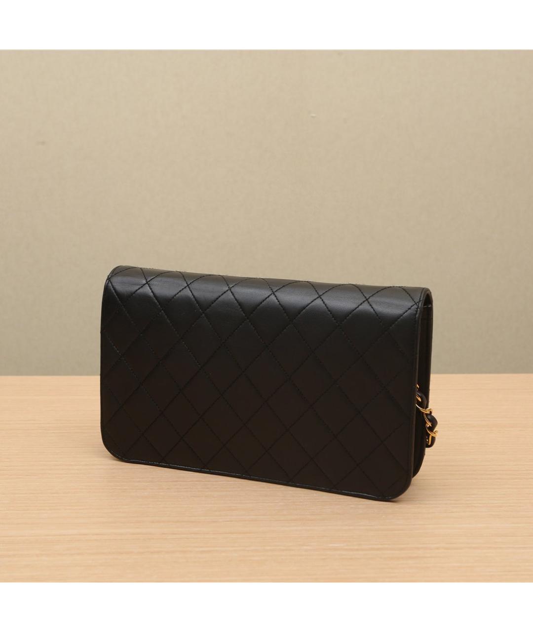 CHANEL Черная кожаная сумка через плечо, фото 5