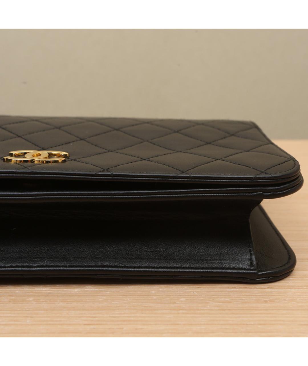 CHANEL Черная кожаная сумка через плечо, фото 8