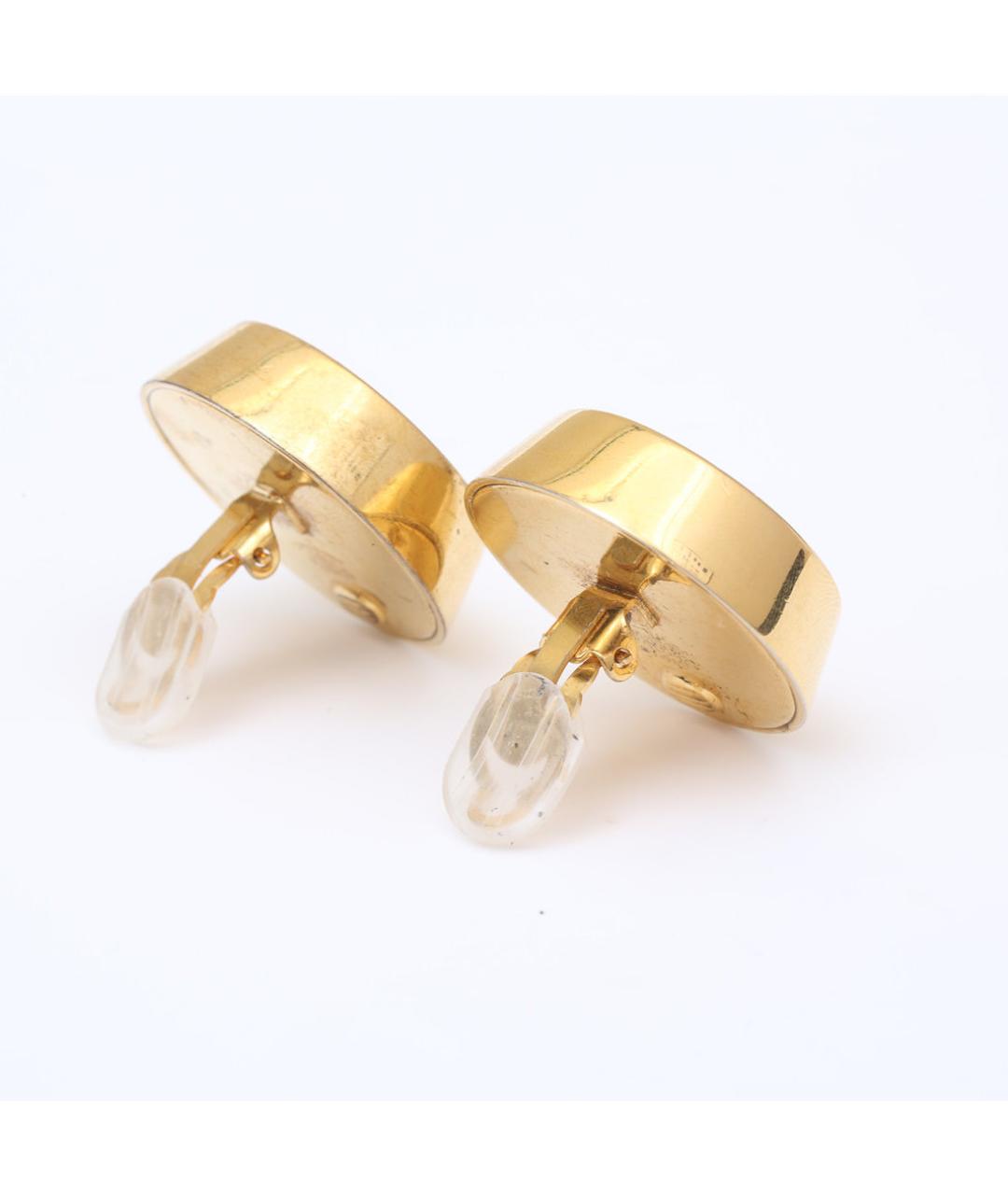 CHANEL Золотые металлические клипсы, фото 5