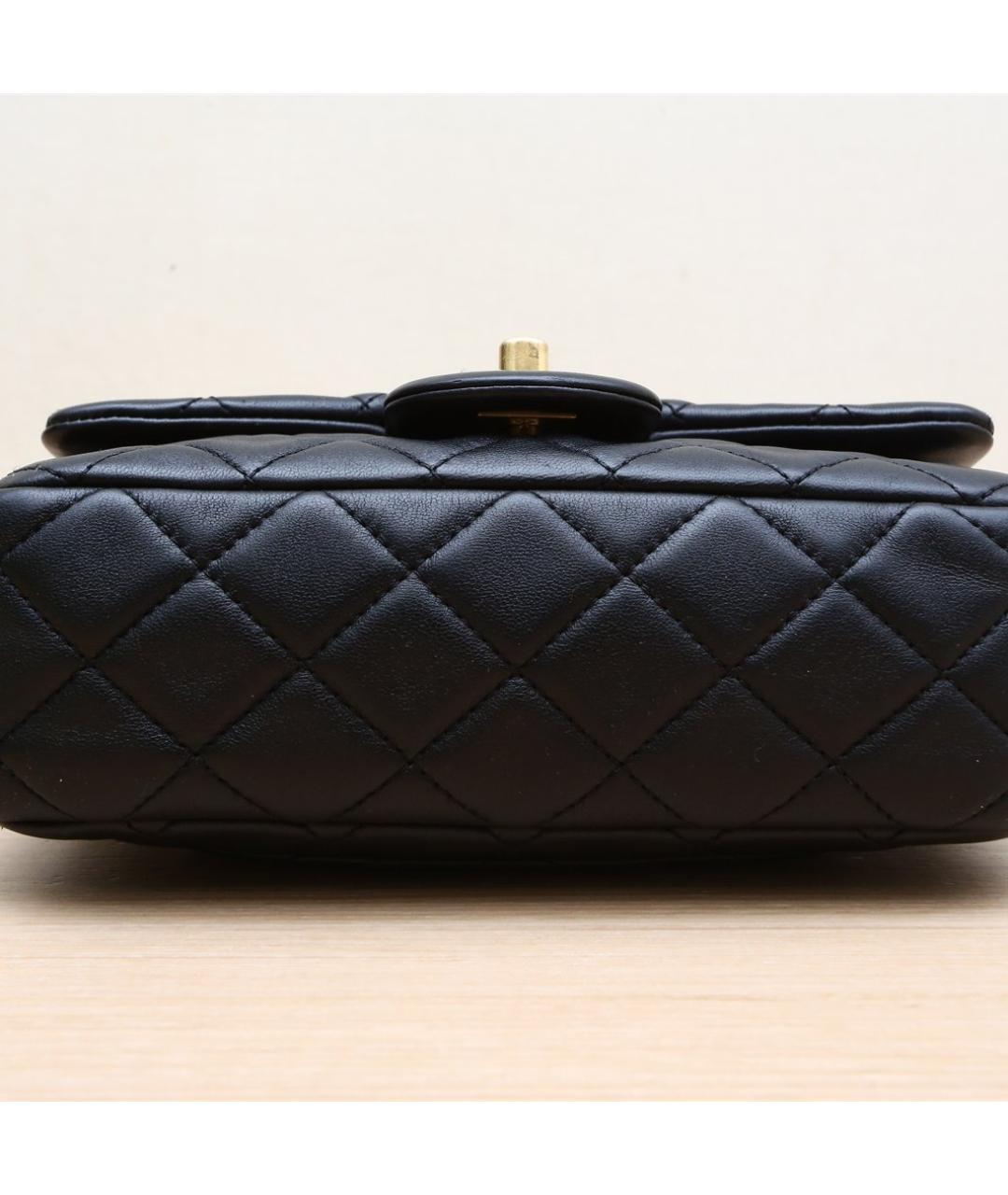 CHANEL Черная кожаная сумка через плечо, фото 9