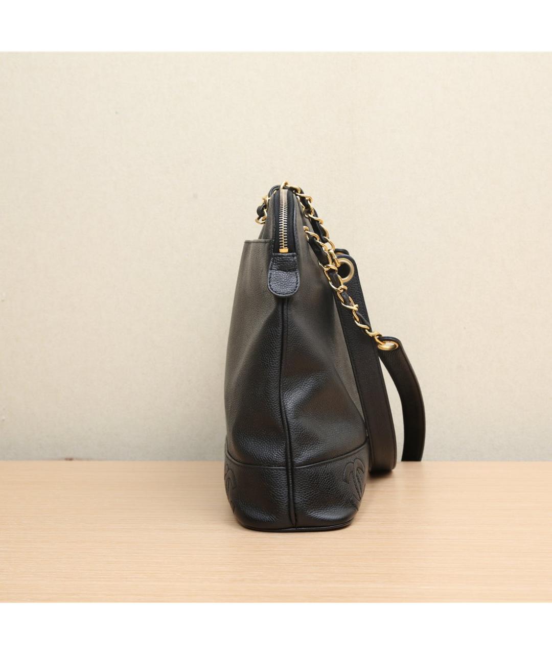 CHANEL Черная сумка через плечо, фото 8