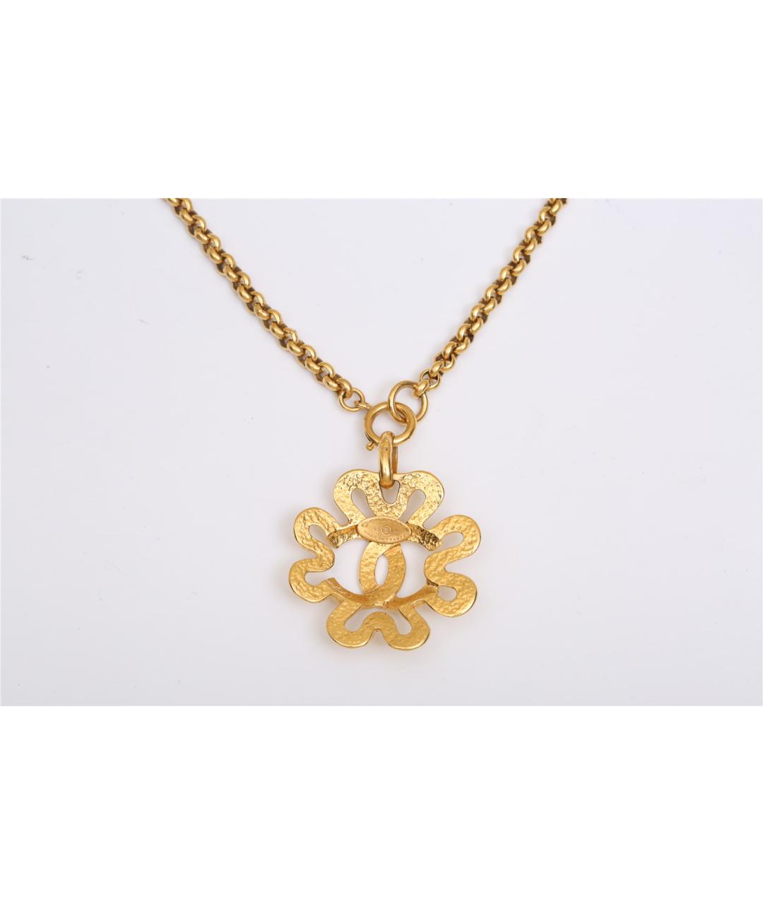 CHANEL Золотое металлическое колье, фото 5