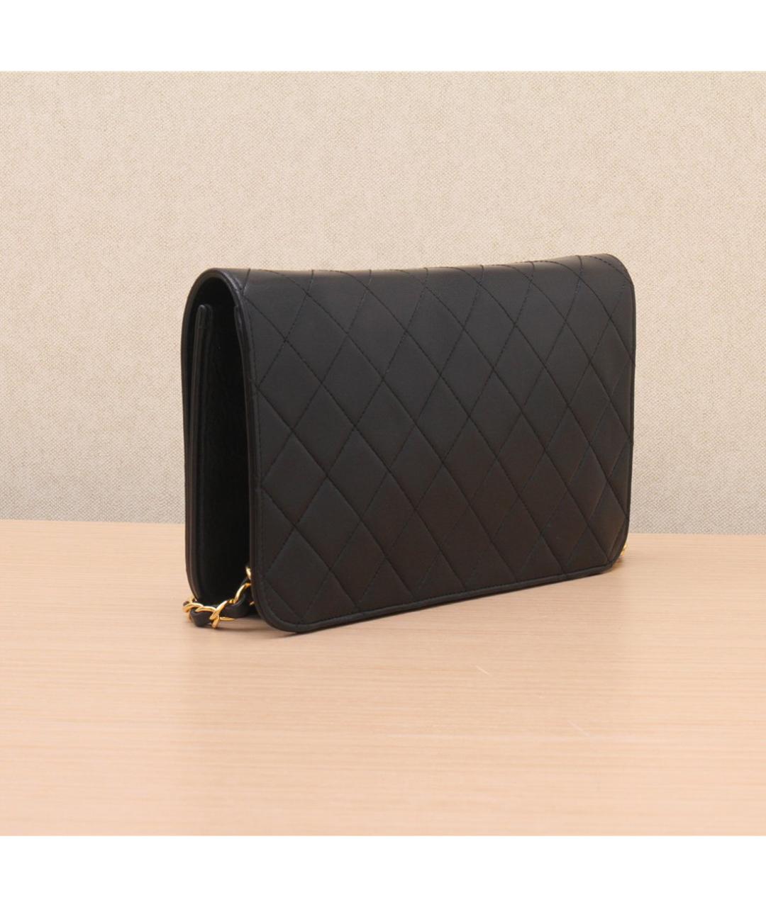 CHANEL Черная кожаная сумка через плечо, фото 6
