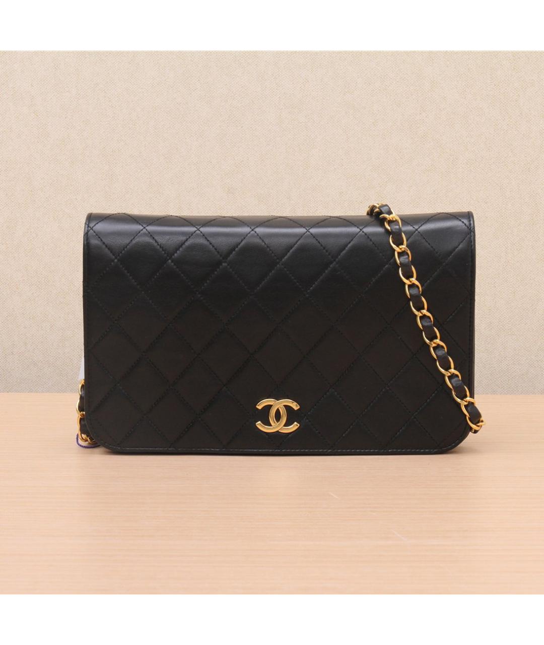 CHANEL Черная кожаная сумка через плечо, фото 2