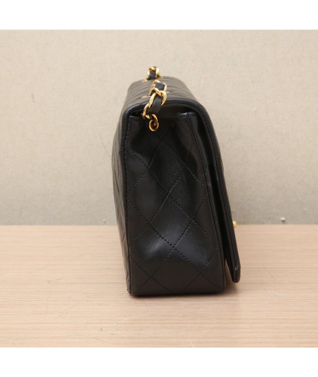 CHANEL Черная кожаная сумка через плечо, фото 4