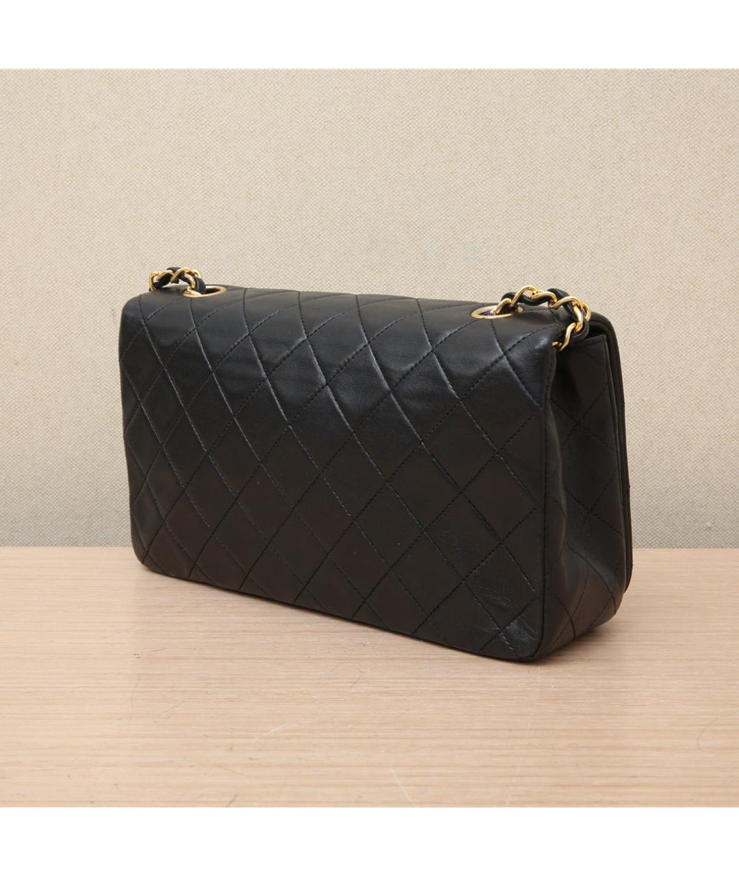 CHANEL Черная кожаная сумка через плечо, фото 5