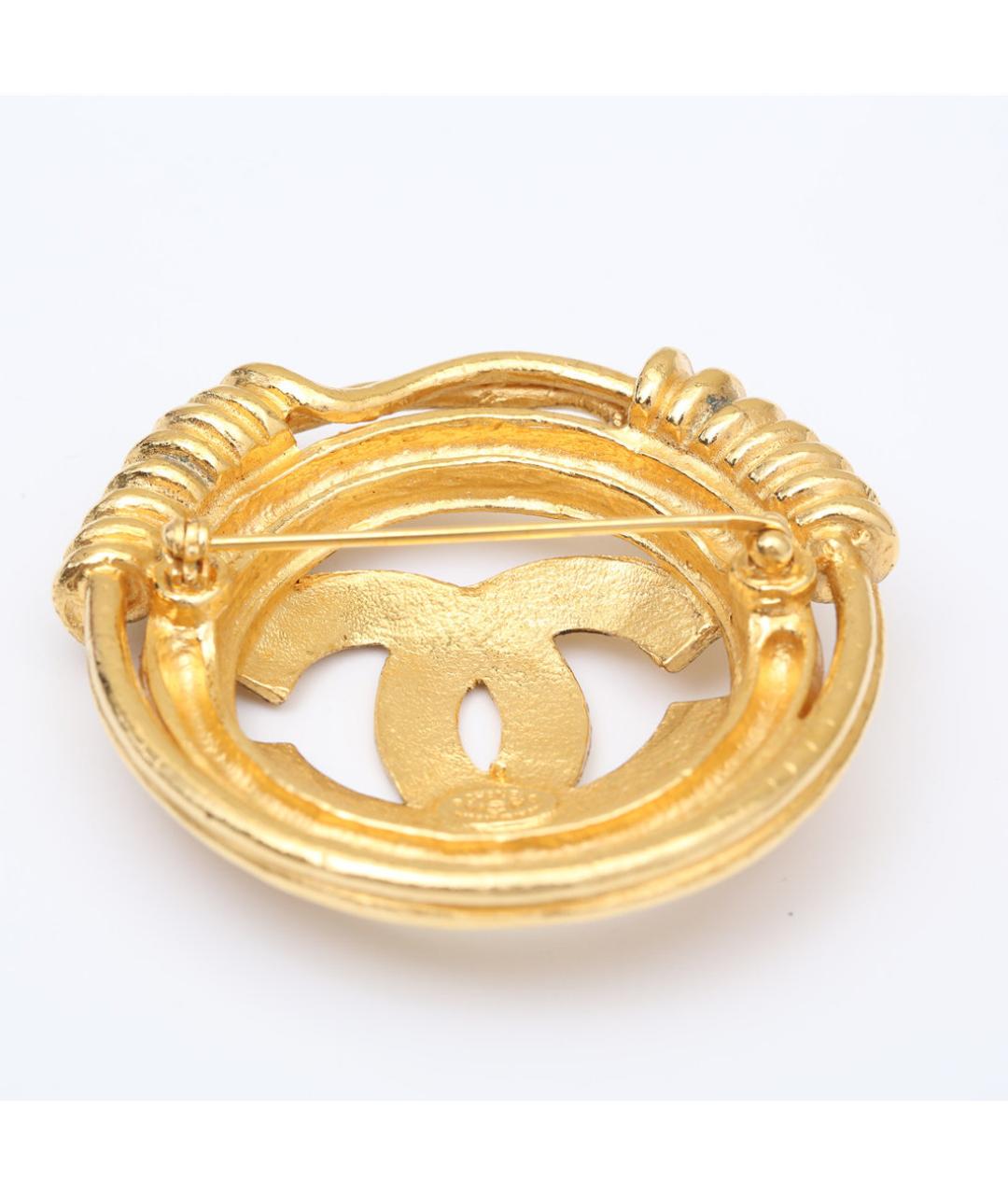 CHANEL Золотая металлическая булавка / брошь, фото 5