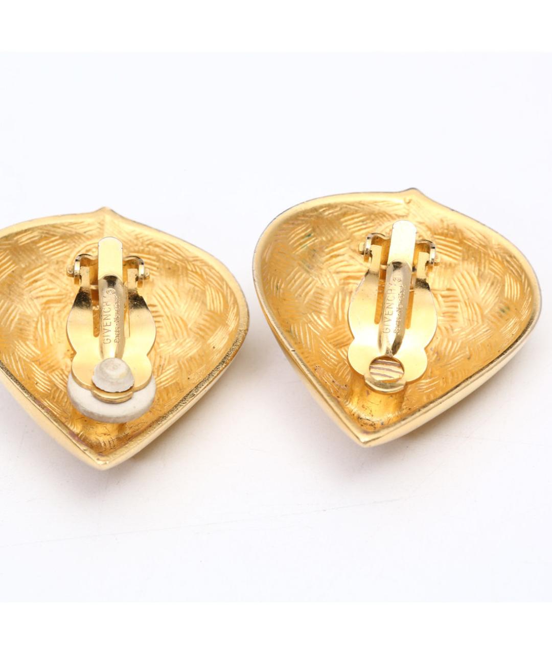 GIVENCHY Золотые металлические клипсы, фото 6