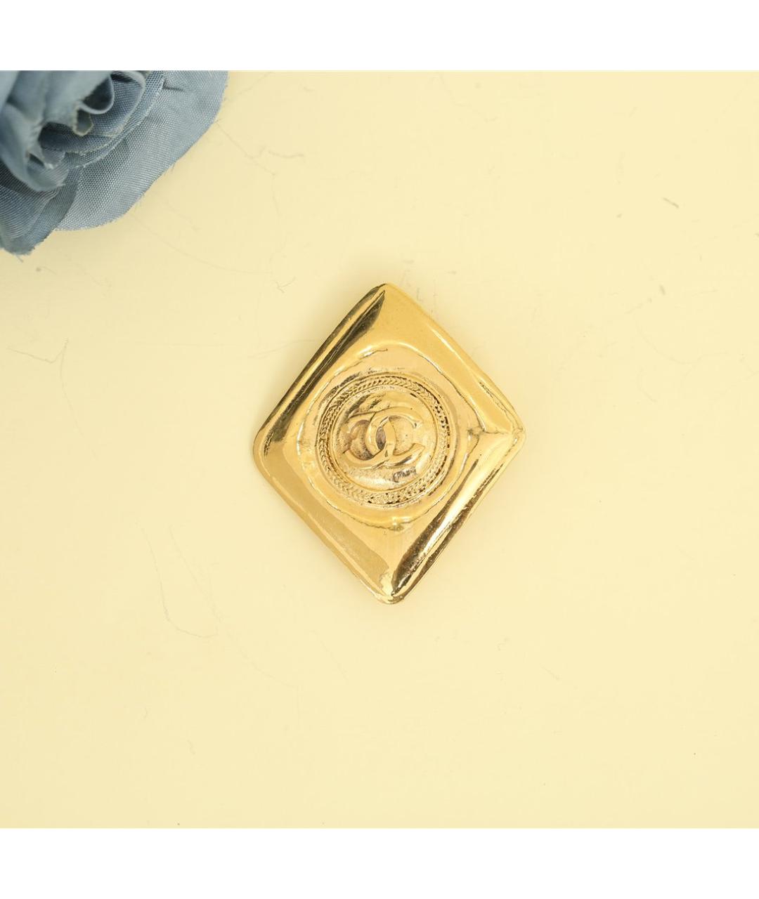 CHANEL Золотая металлическая булавка / брошь, фото 6