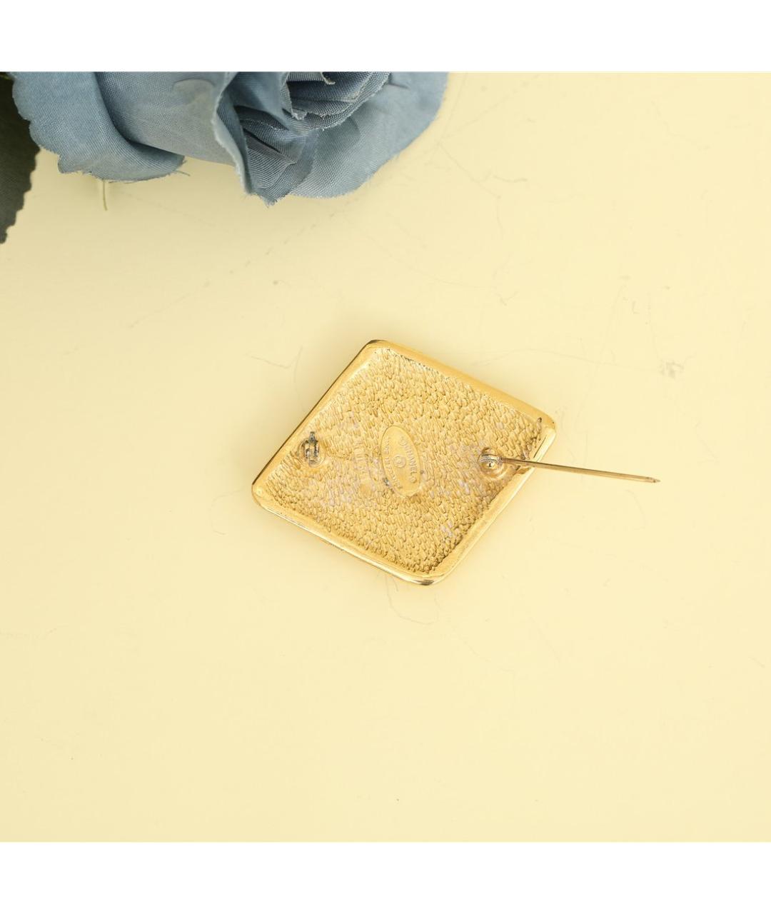 CHANEL Золотая металлическая булавка / брошь, фото 8