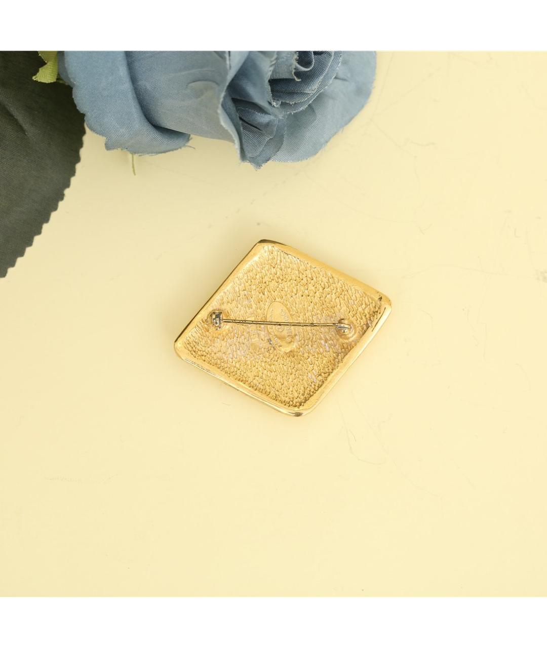 CHANEL Золотая металлическая булавка / брошь, фото 7