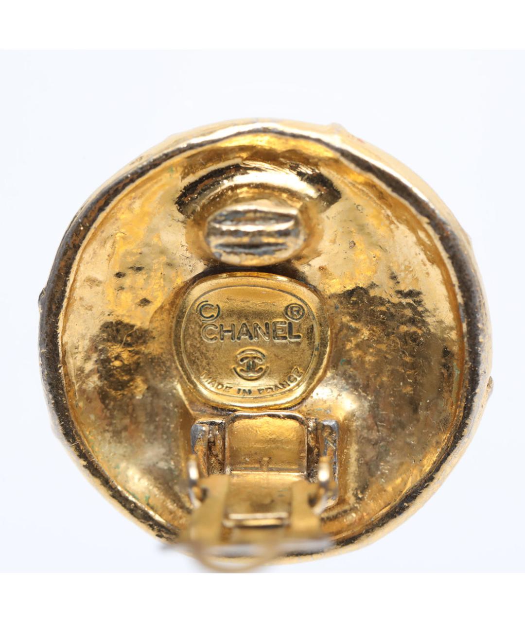 CHANEL Золотые клипсы, фото 6