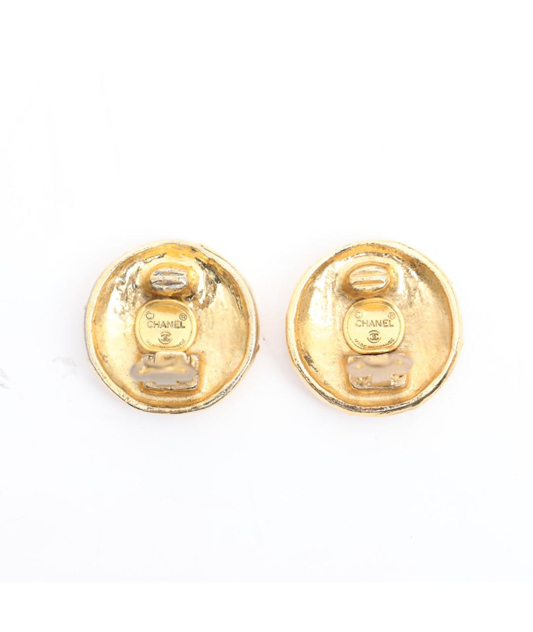 CHANEL Золотые клипсы, фото 4