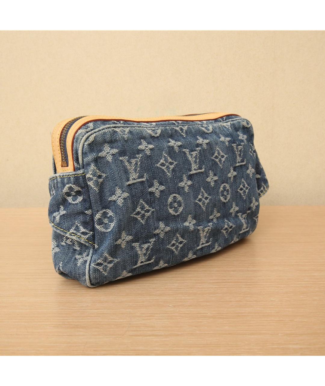 LOUIS VUITTON Синяя деним сумка через плечо, фото 5