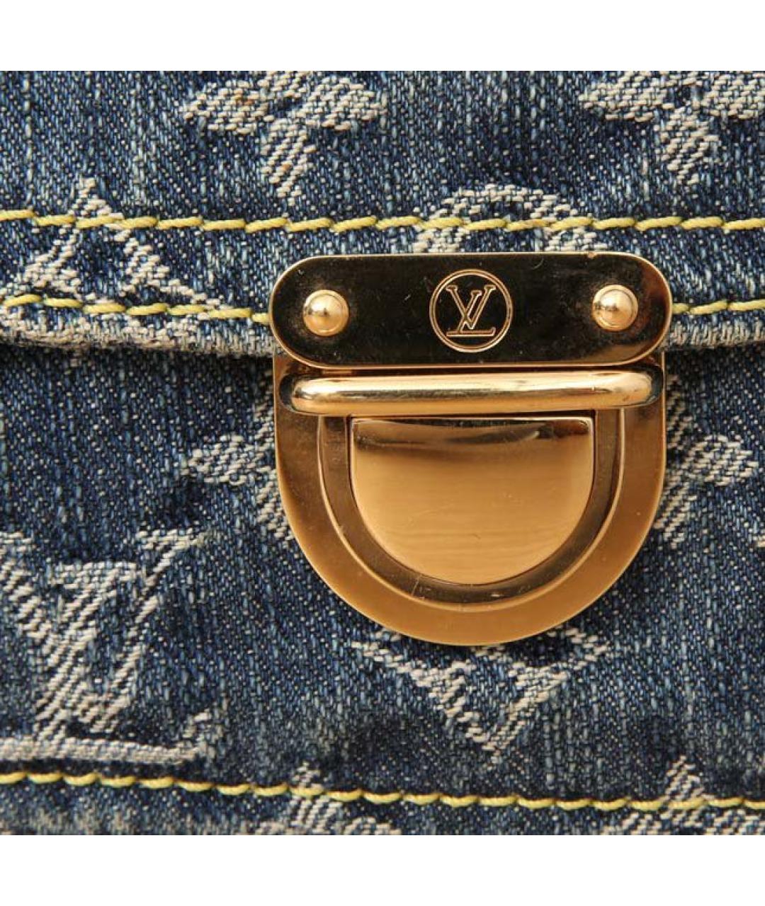 LOUIS VUITTON Синяя деним сумка через плечо, фото 8